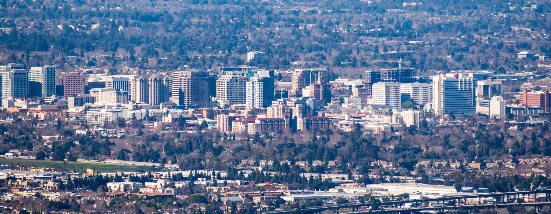 a city with many buildings